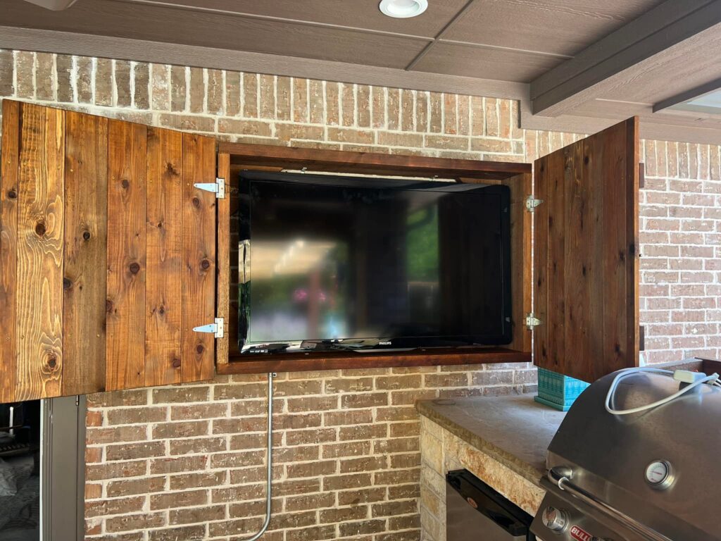 TV Mounting and Cabinet Install