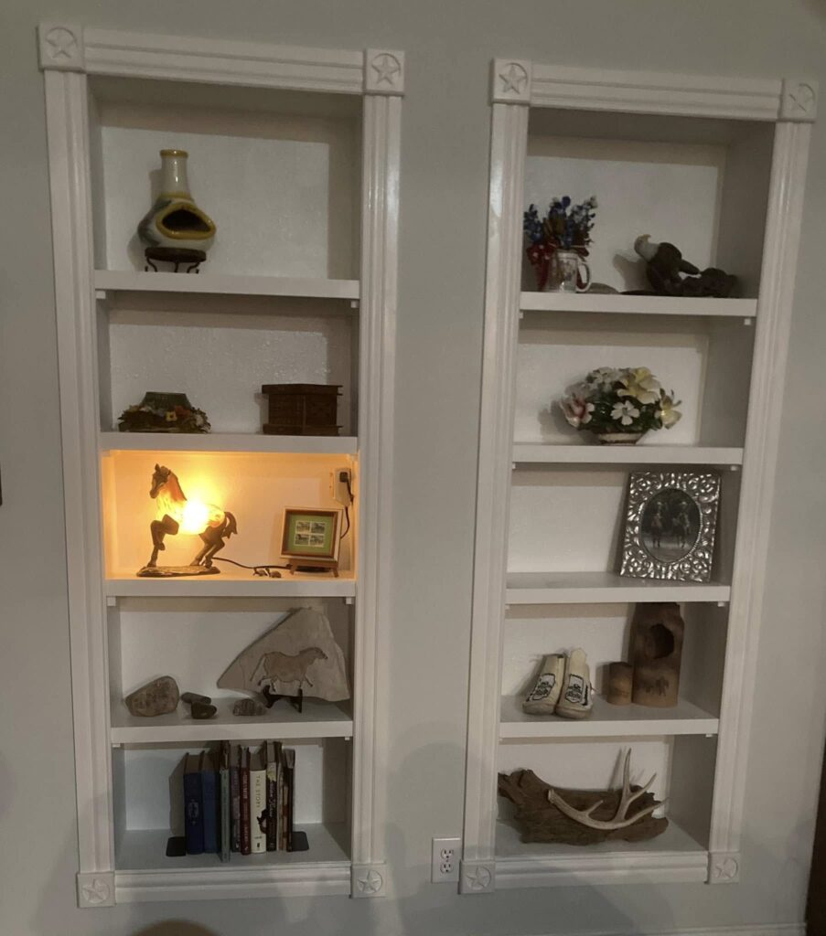Inset Wall Shelves