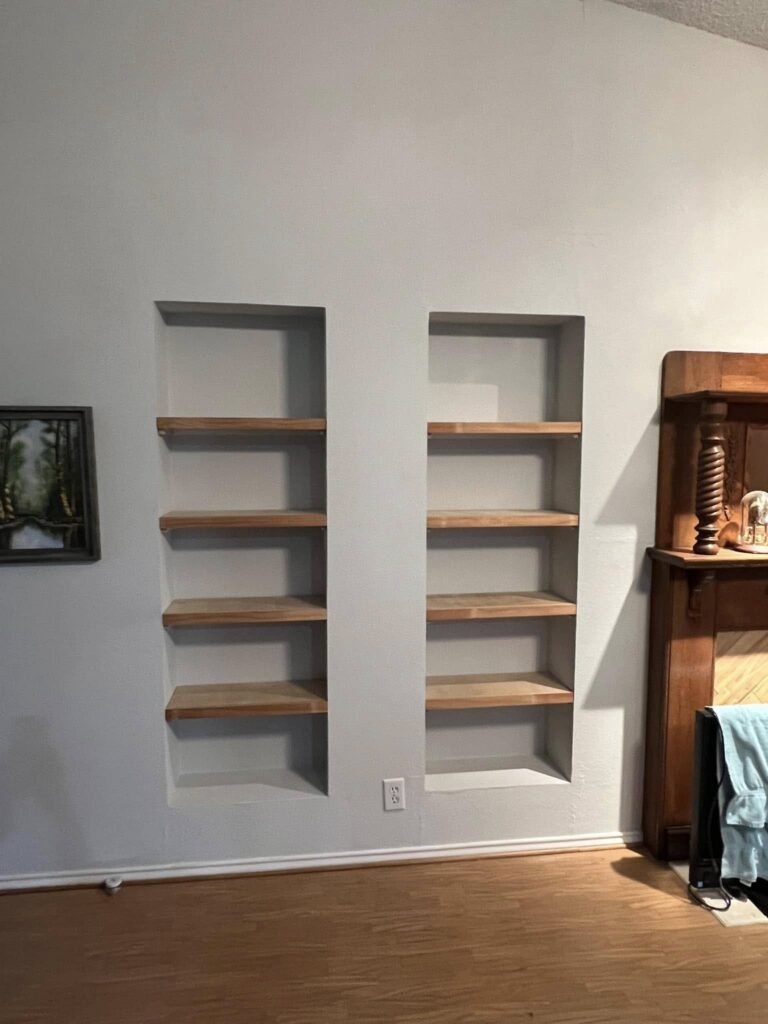 Inset Wall Shelves