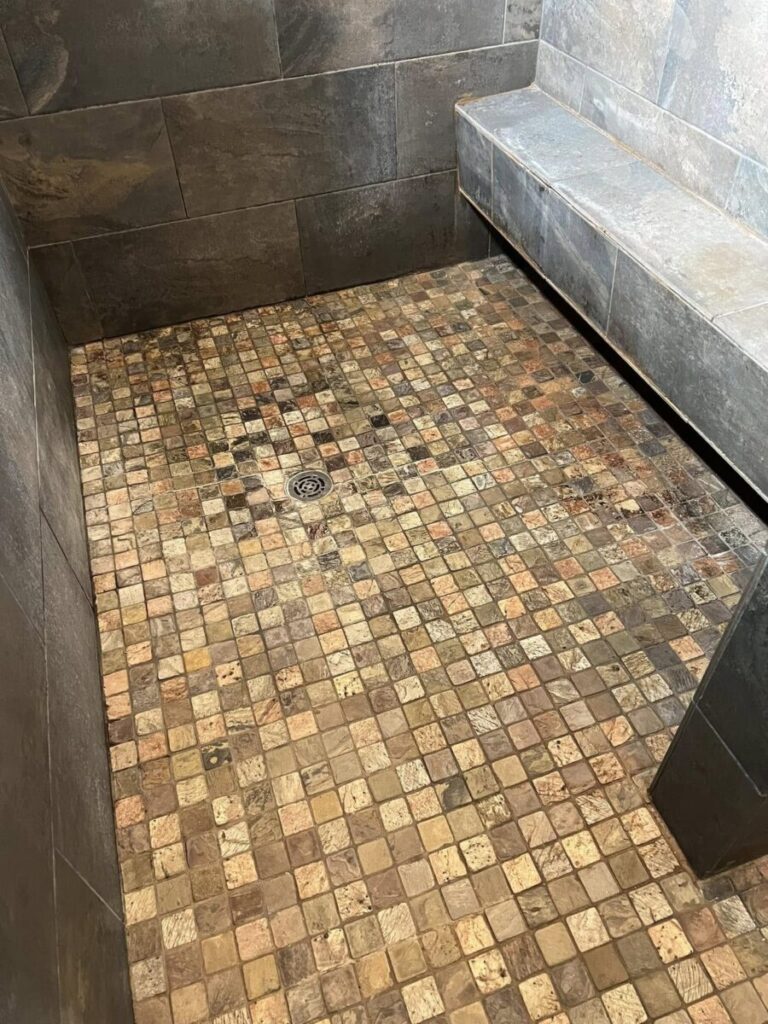 tile shower floor