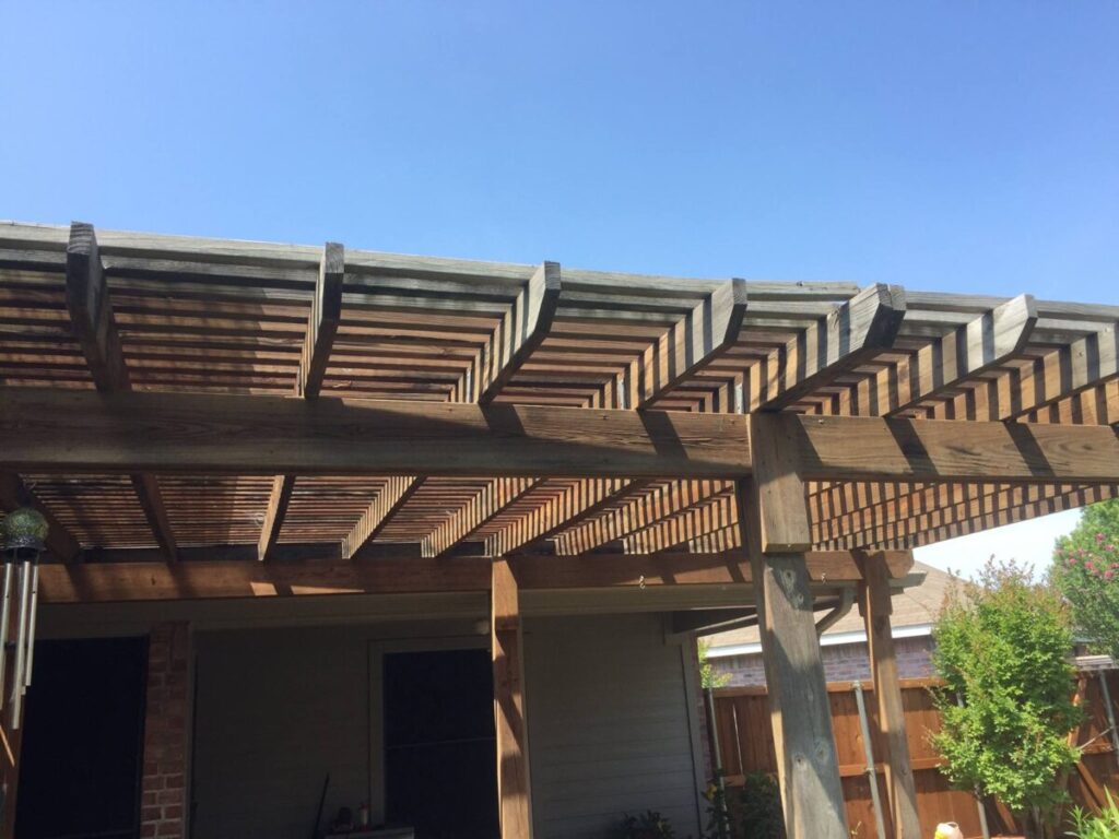 pergola with polygal