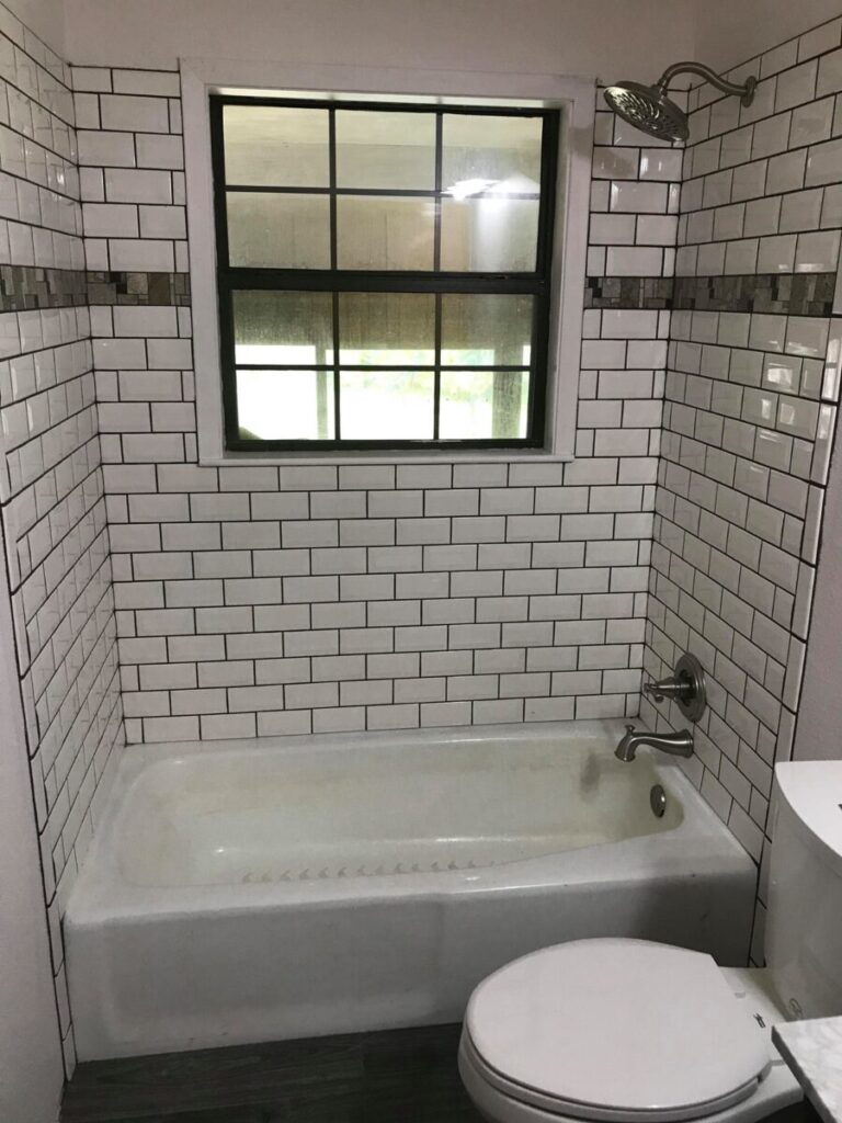 tile shower installation