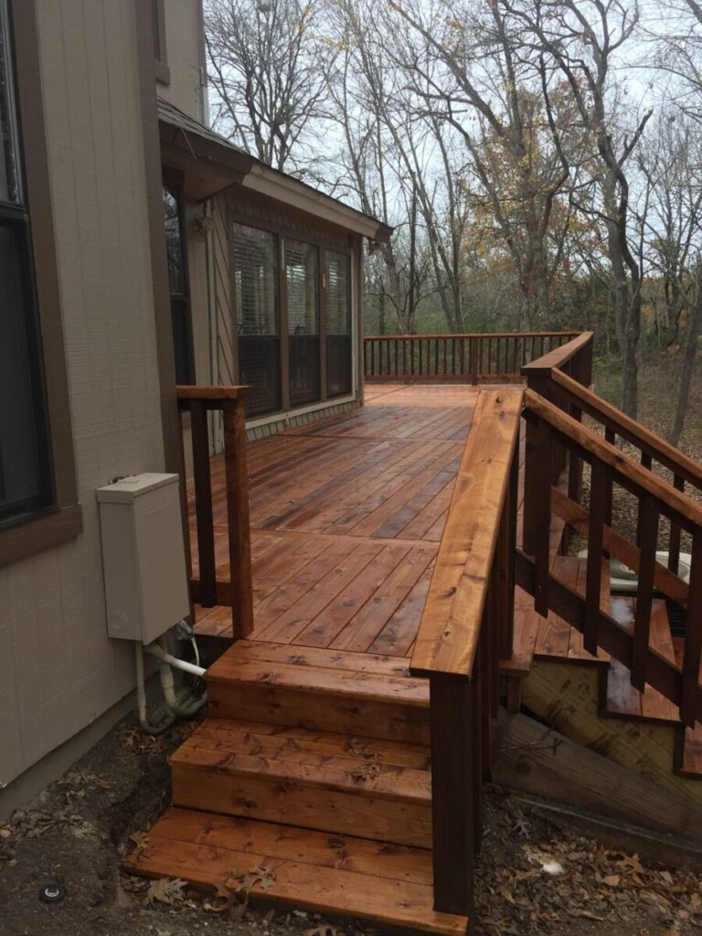 deck installation and refinishing